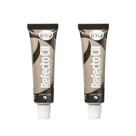 RefectoCil Eyebrow and Eyelash Dye No:3 Natural  Brown 15 ml 2 Pack
