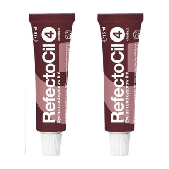 RefectoCil Eyebrow and Eyelash Dye No:4 Chestnut 15 ml 2 Pack