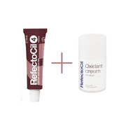 RefectoCil Eyebrow and Eyelash Dye No4 Chestnut 15 ml +RefectoCil 3% 10 vol. Cream Oxidant 100 ml