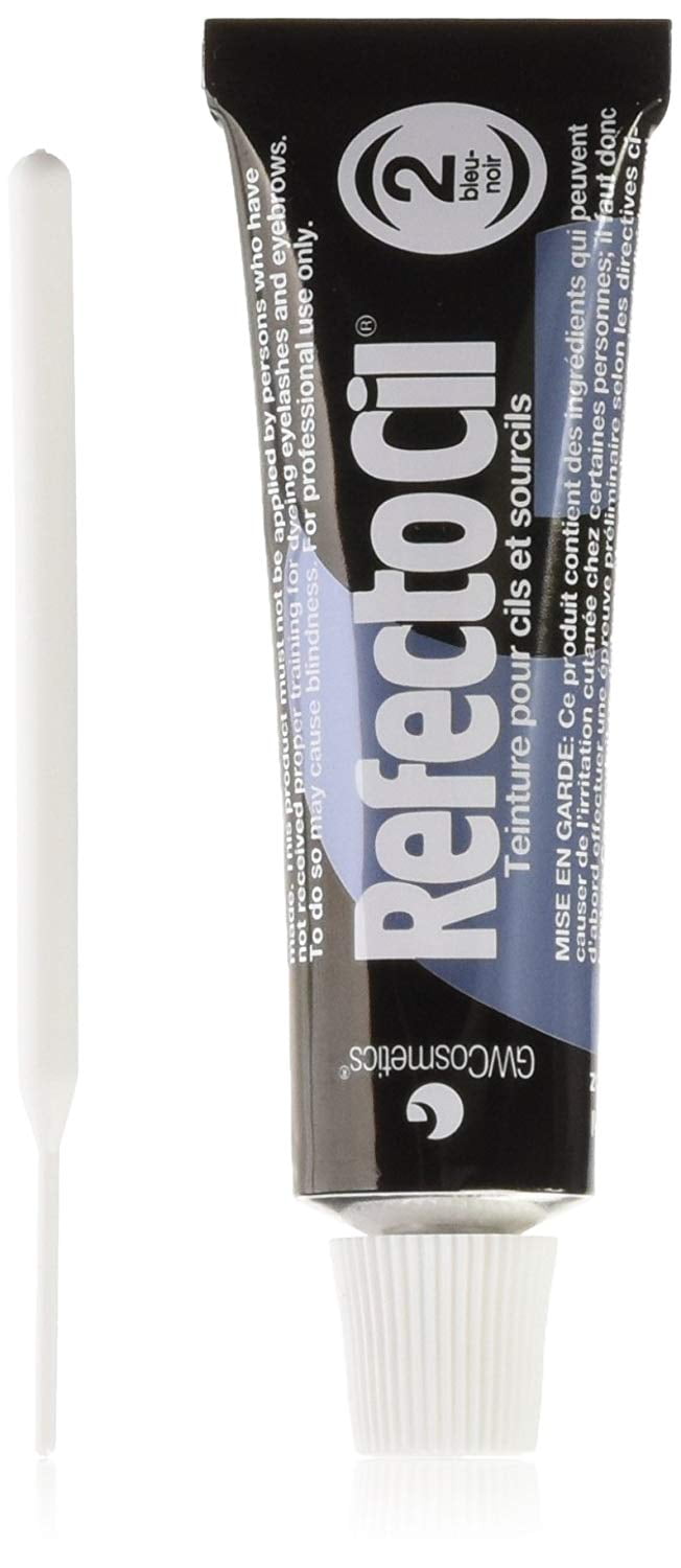 RefectoCil Eyelash & Eyebrow Tint Color, 2 Blue Black, 0.5 oz - Walmart.com