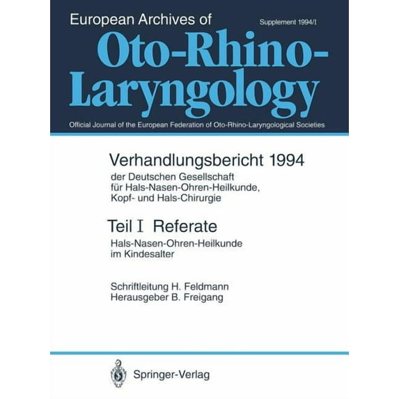 Referate: Hals-Nasen-Ohren-Heilkunde Im Kindesalter, (Paperback)