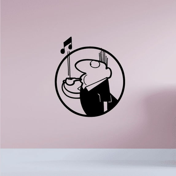 Referee Blowing Whistle Decal - 36 Inches