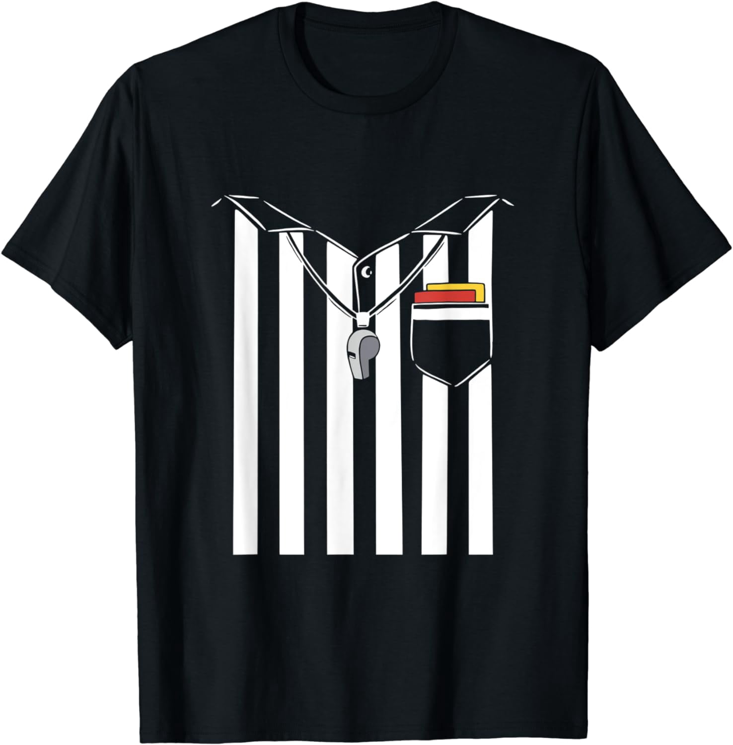 Referee Tee Referee Costume Ref Whistle Linesman Umpire Refereeing T-Shirt ...