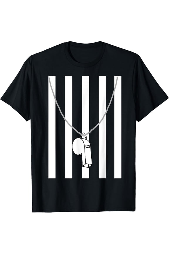 Referee Costume Ref Whistle Refereeing Linesman Umpire T-Shirt
