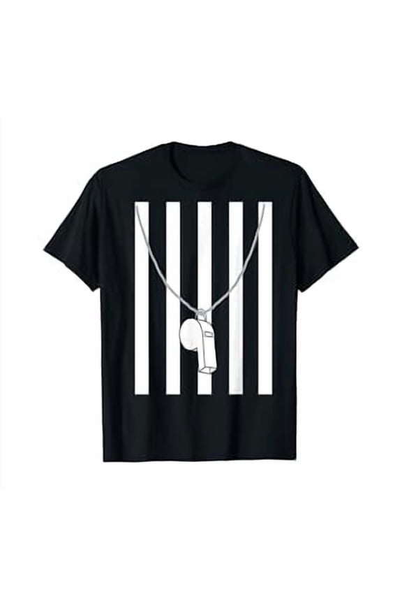 Referee Costume Ref Whistle Refereeing Sport Worker T-Shirt