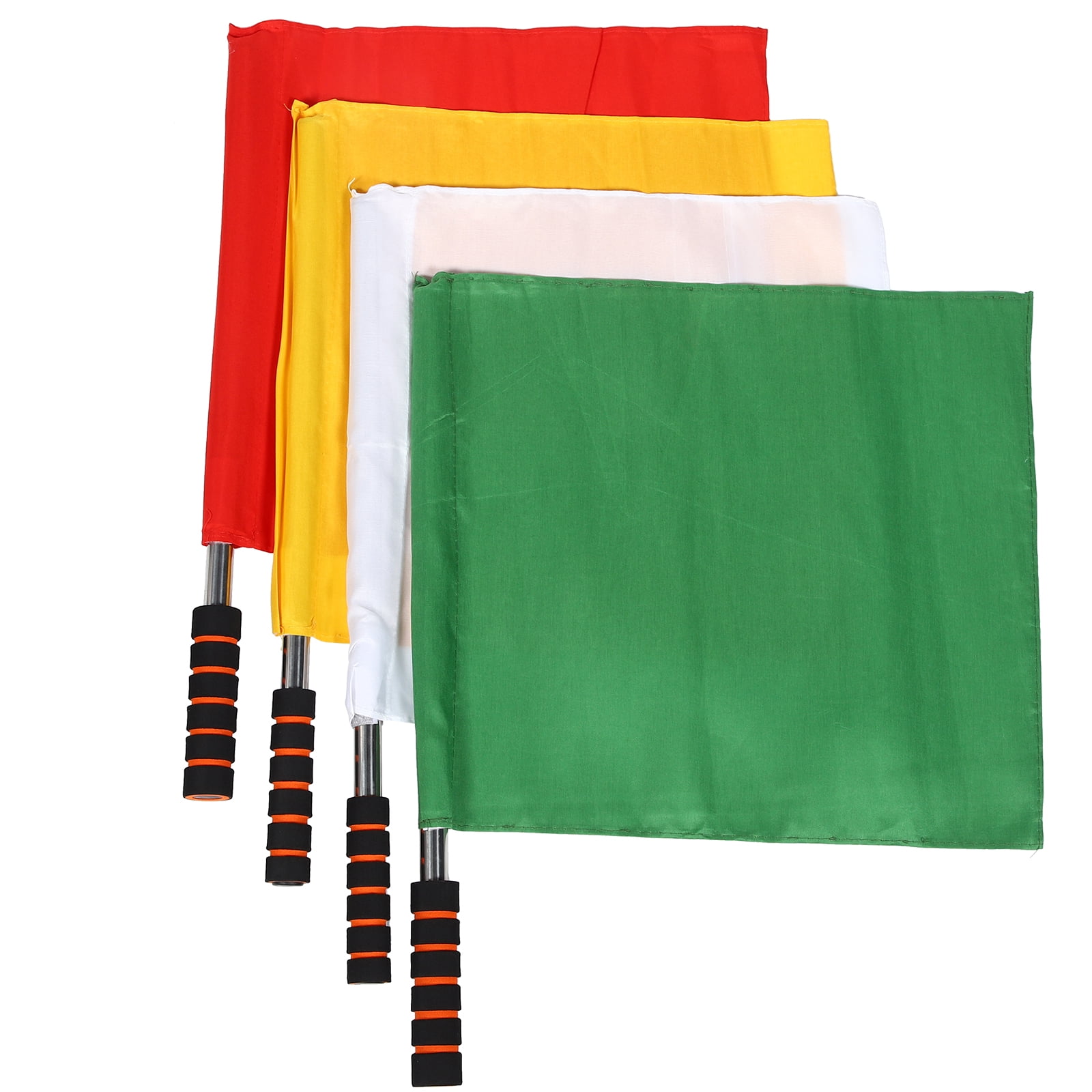 WEUVEB 4Pcs Referee Flags Assorted Color Lightweight Handheld Signal ...