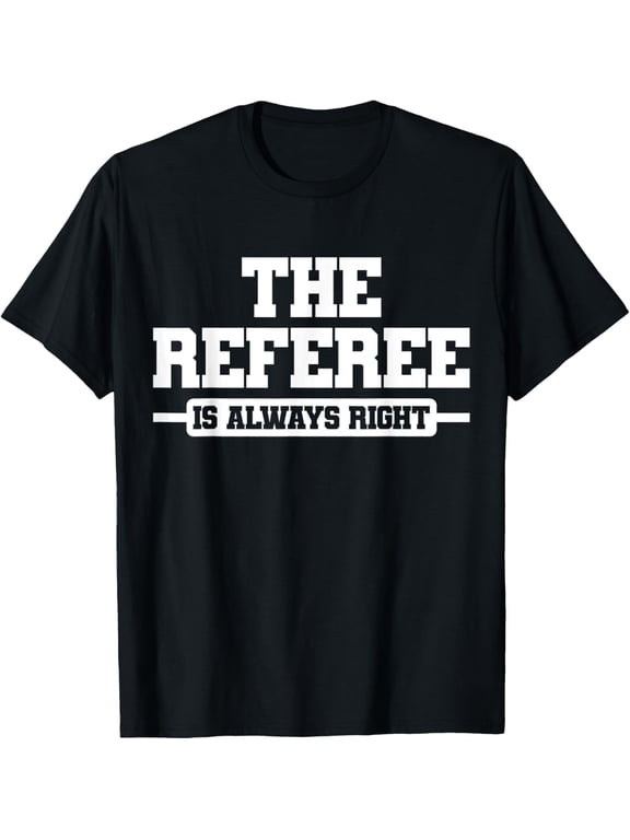 Referee Ref Umpire T-Shirt men and women can wear, black, white, gifts
