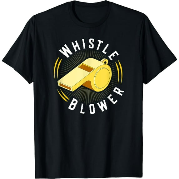 Referee Whistle Blower, Refereeing Arbitrator Ref Umpire T-Shirt