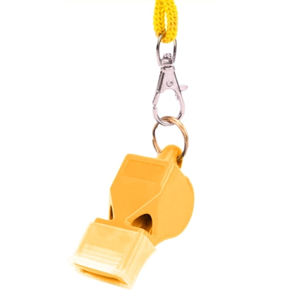 Referee Whistle Plastic Sports Whistles with Lanyard Loud Crisp Sound Whistle