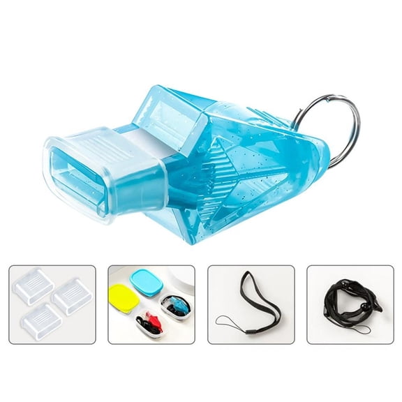Referee Whistle, Silicone, Loud Clear Sound, 12cm Cord, Drop-Resistant for Sports Coaches Lifeguards