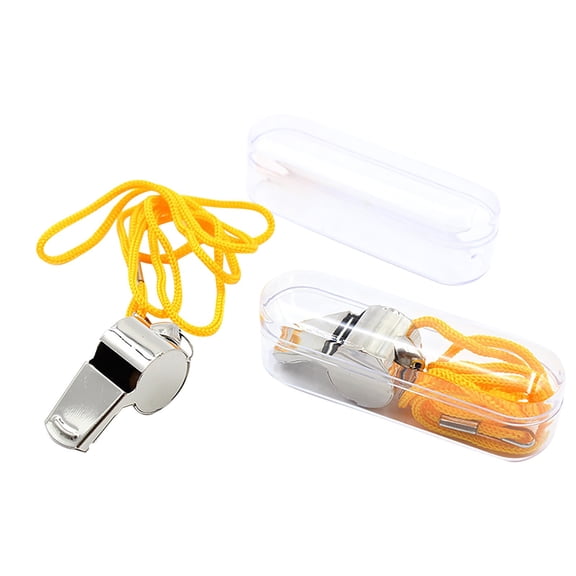 Referee Whistle, Stainless Steel Whistle With Lanyard And Storage Case, For Sports Events, Emergency Situations, Outdoor Activities, Coaches, Referees, Lifeguards
