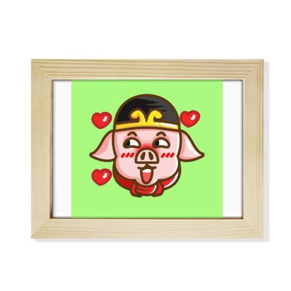 Reference Books Pigsy Desktop Photo Frame Picture Art Decoration Painting 6x8 inch