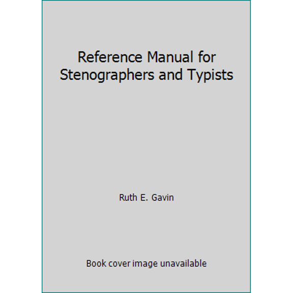 Pre-Owned Reference Manual for Stenographers and Typists 9780070230682