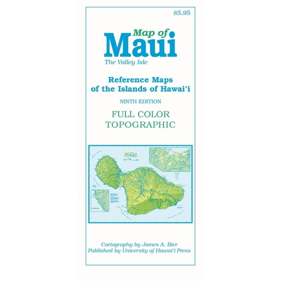 Reference Maps of the Islands of Hawai'i: Map of Maui: The Valley Isle (Other)