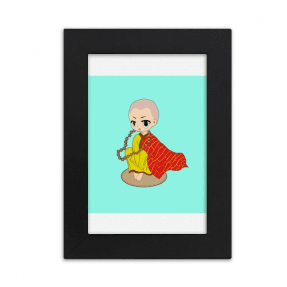 Reference Monks Desktop Photo Frame Picture Display Art Painting Exhibit