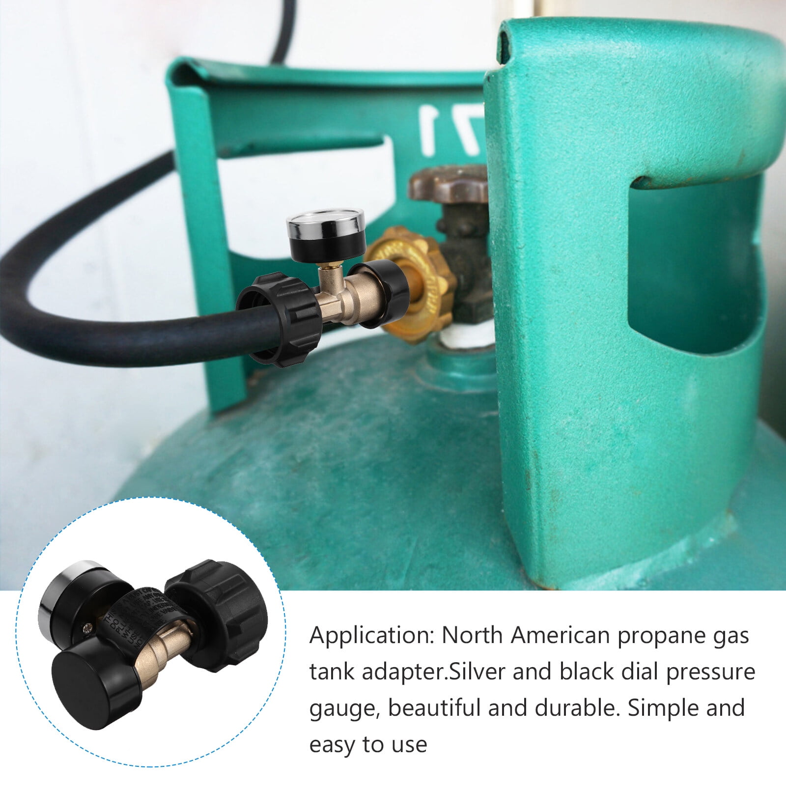 Refill Adapter for North American 2040lb Propane Tank Outdoor Gas