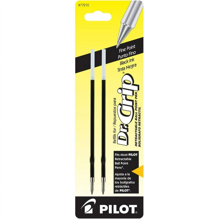 Refill for Dr. Grip, Easytouch, B2P and Rex Grip BeGreen Retractable Ballpoint Pens, Fine Conical Tip, Blue Ink, 2/Pack