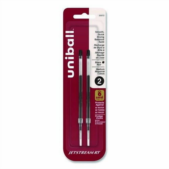 Refill For Jetstream Rt Pens, Bold Conical Tip, Black Ink, 2/pack | Bundle of 2