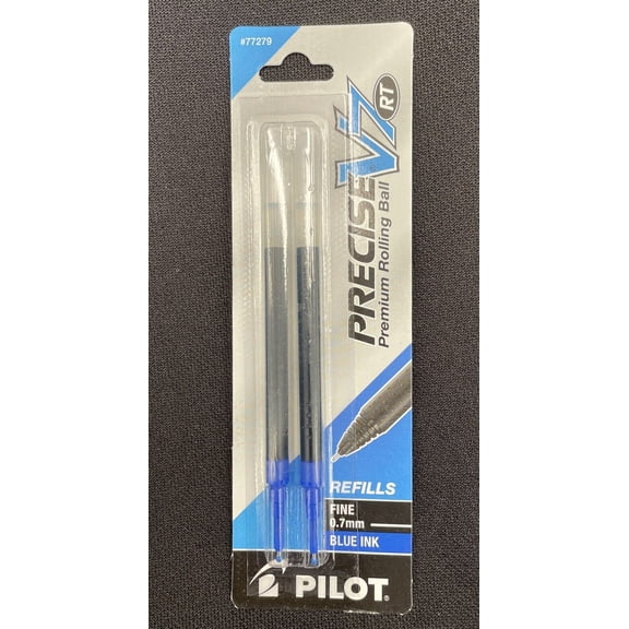 Pilot Precise V7 RT Rolling Ball Refills Fine 0.7mm Blue Ink 2pk