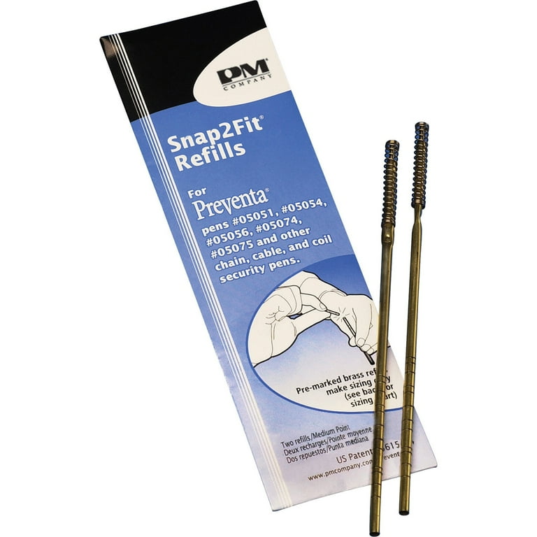 Refill for Preventa, MMF Kable and Sentry Counter Pens, Medium Conical Tip, Black Ink, 2/Pack Refill for Preventa, MMF Kable and Sentry Counter Pens, Medium Conical Tip, Black Ink, 2/Pack
