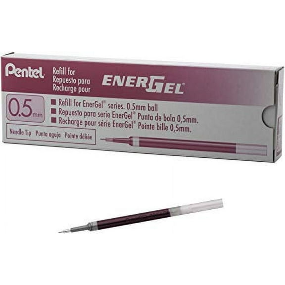 Refill Ink - For EnerGel Gel Pen 0.5mm Needle Tip, Fine, Pink Ink (DOZEN)