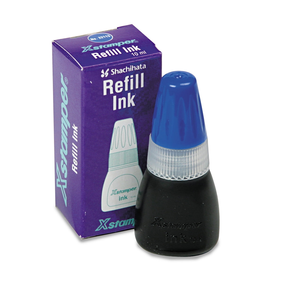 Refill Ink for Xstamper Stamps, 10 mL Bottle, Blue Refill Ink for Xstamper Stamps, 10 mL Bottle, Blue