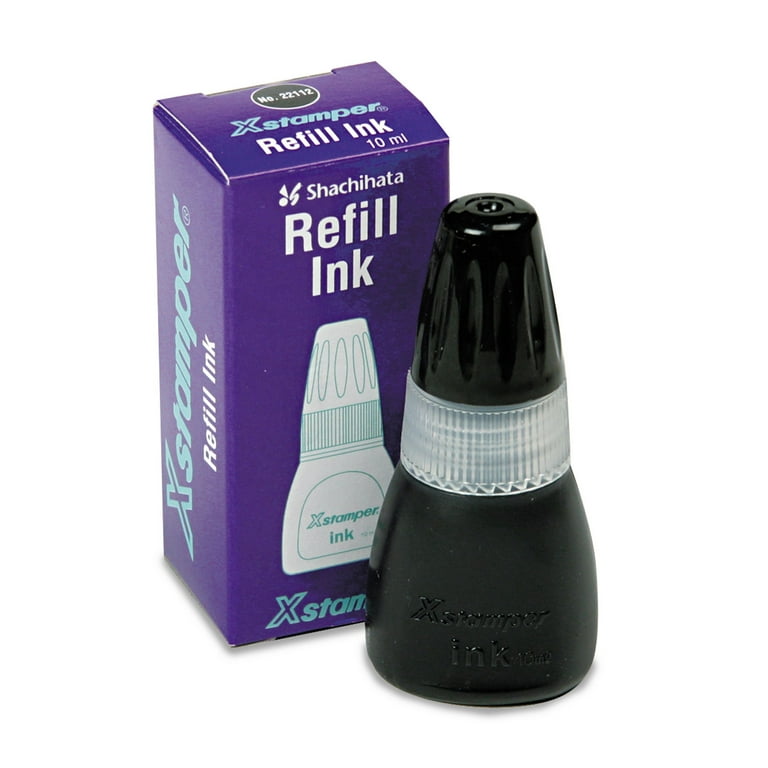 Refill Ink for Xstamper Stamps, 10 mL Bottle, Black Refill Ink for Xstamper Stamps, 10 mL Bottle, Black