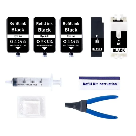 Refill Kit for PG-280 280 CLI-281 281 Ink Cartridge Compatible with TR7820 TS7720 TS7722 Inkjet Printers Series