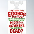 thumbnail image 1 of Refill Your Egg Nog Poster Wall Art, Modern Wall Decor, 24x36 UNFRAMED, 1 of 3