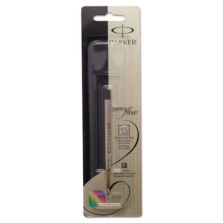 Refill for Parker Ballpoint Pens, Fine Conical Tip, Black Ink, Each