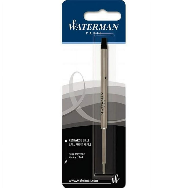 Refill for Waterman Roller Ball Pens, Fine Conical Tip, Black Ink Refill for Waterman Roller Ball Pens, Fine Conical Tip, Black Ink