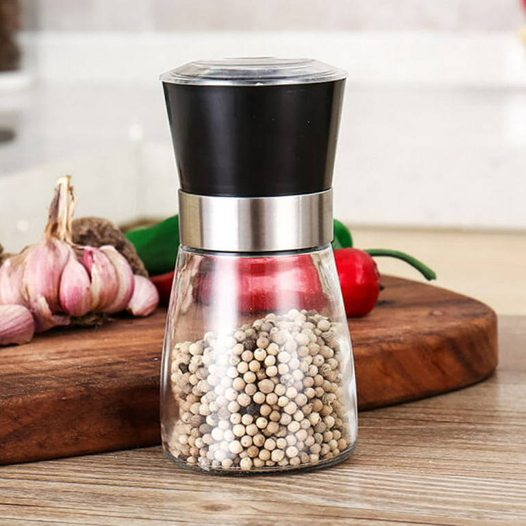 Refillable 1pcs Salt Grinder Pepper Grinder/ Shaker/ Dispenser-  Multi-Function Pepper Mill - Spice Grinder - Salt and Pepper Shakers -  Sleek