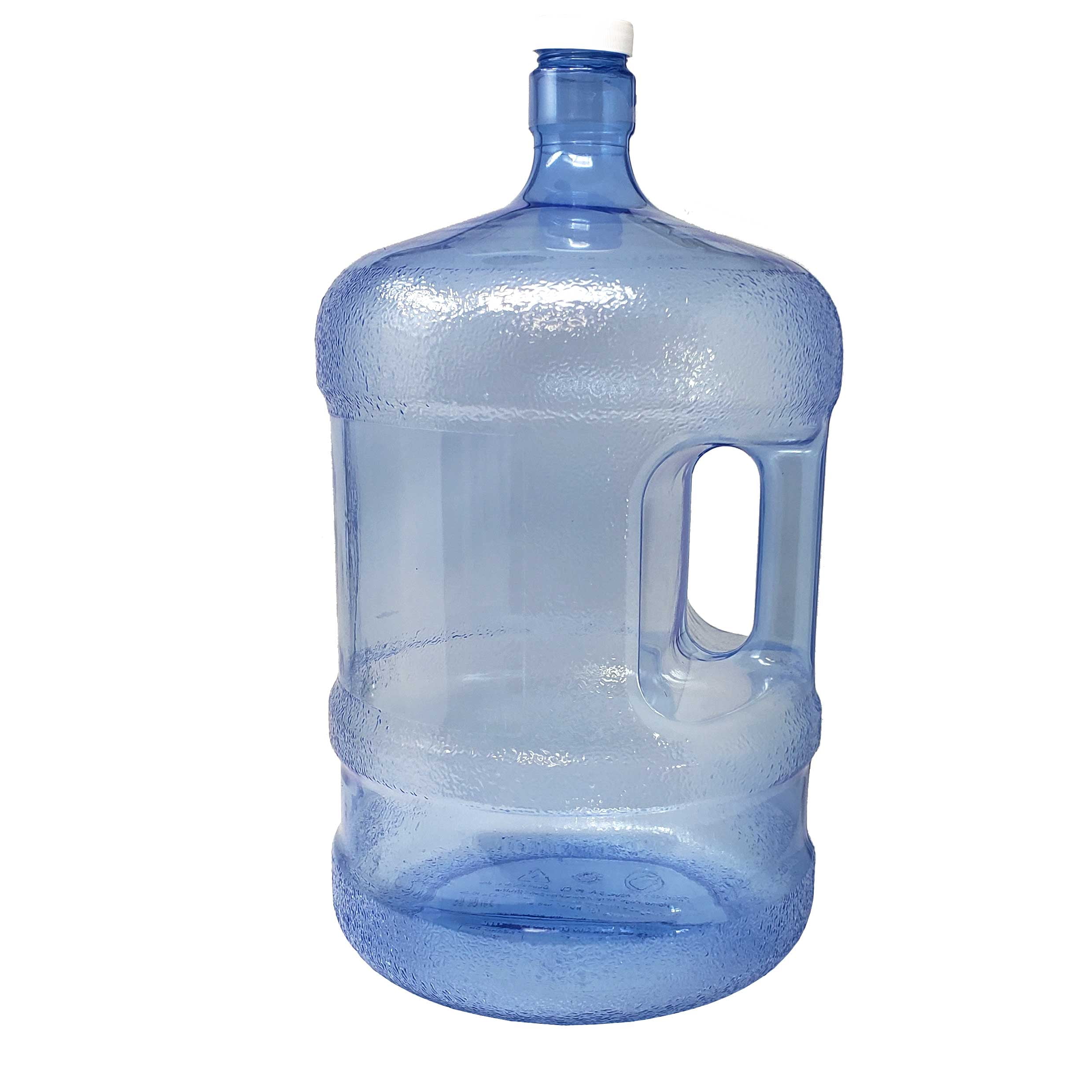 Refillable 5 Gallon Plastic Water Bottle Jug Container with Carry