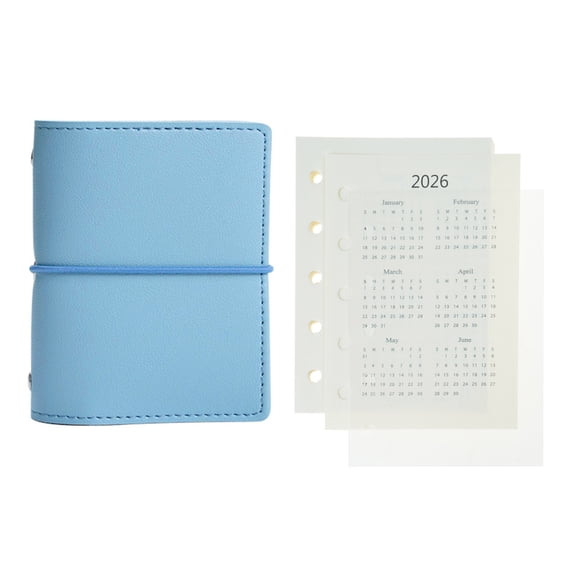 Notebook Refiil Refillable 5 Holes Binder Notebook with Refill Paper for School Travel ...
