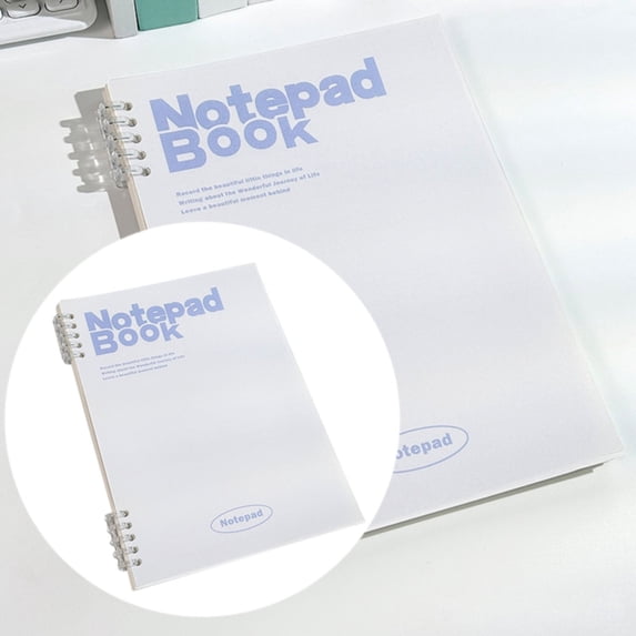 Refillable Binder Notebook - Detachable Ring Planner with Dividers & Transparent Cover | Reusable Organization System for Office Professionals, Project Planning & Creative Journals (A5) White 2