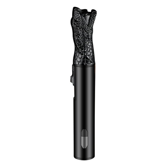 Refillable Butane Lighter - Multifunctional Metal Torch Lighter,360° Inverted Use,1300°F Adjustable Flame,Windproof with Safety Lock & Visual Fuel Window for Outdoor Camping