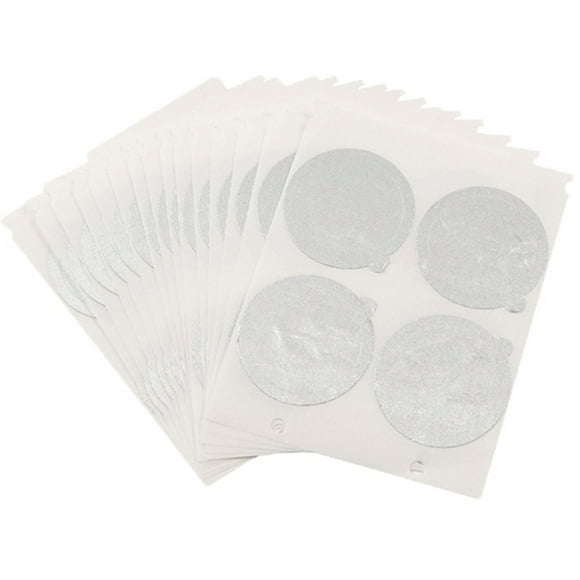 Aluminum Foil Lids, Seal Lids For Reusable Coffee Pods, Food Safe Material Compatible With Nespresso Original Line Machines 1.5 Inch Diameter (100pcs)