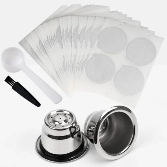 Refillable Coffee Capsule Pod Espresso For Nespresso Original Line Machines 2Cup