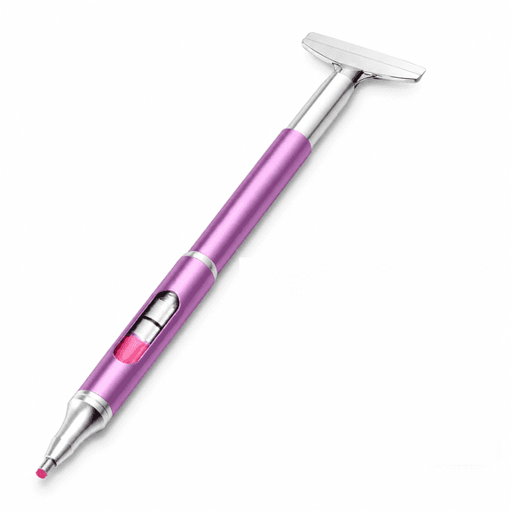 Refillable Diamond Art Painting Pen with Self-Stick Wax and Metal Correction Plate, Ergonomic 5D DIY Craft Accessories for Diamond Art Kits