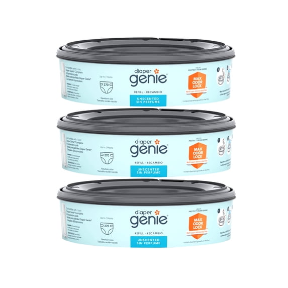 Playtex Diaper Genie II Advanced Disposal System Refill 270 Count - 3 Pack