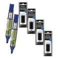 thumbnail image 1 of Refillable Dry Erase Markers, Pilot V Board Master, 2 Blue Ink Chisel Tip Markers with 4 Refills, P1a439156p, 1 of 1