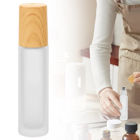 Refillable Essential Oil Roller Bottle, 1 Piece - Refillable Rollerball Bottles Empty Roller Bottles Glass Roll on Bottles (10Ml), Easter Mother'S Day Gift Makeup Organizers
