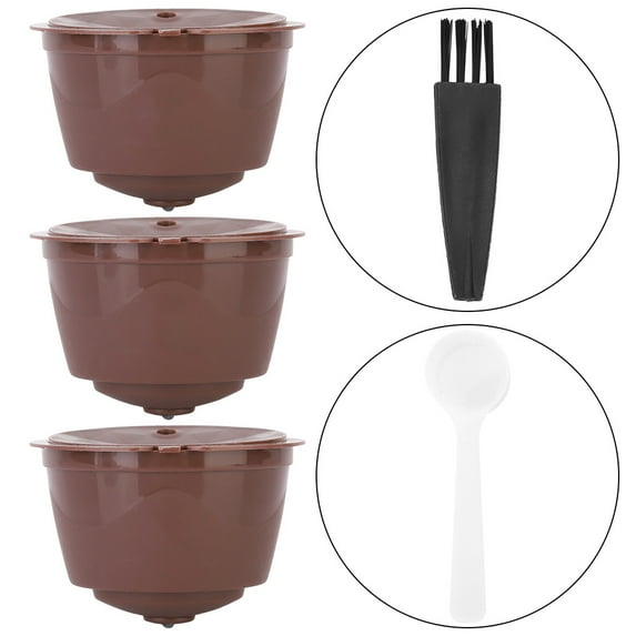 Refillable Filter Set for Dolce Gusto Machines 3-Pack Reusable Coffee Capsules