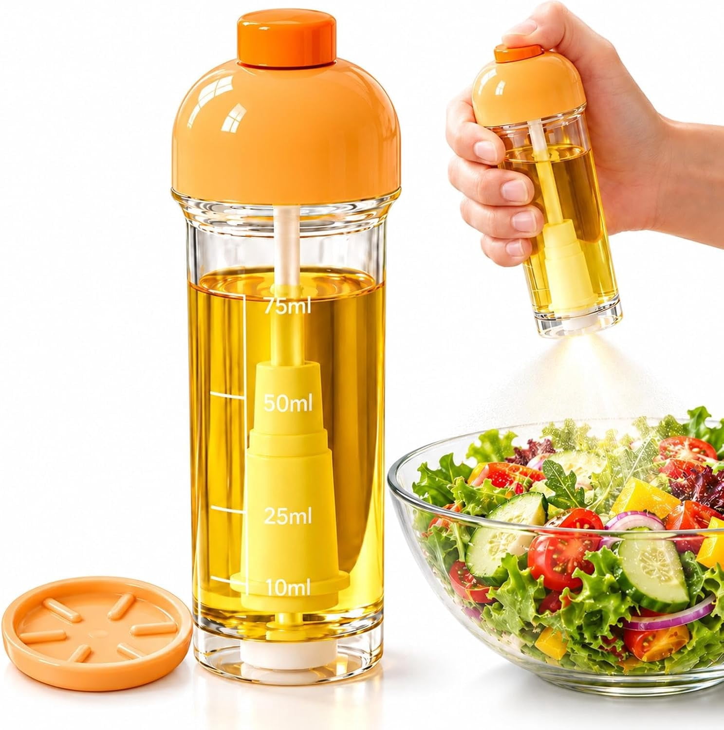Refillable Fine-Mist Cooking Oil Sprayer with Bottom-Fed Nozzle, 100 ml ...