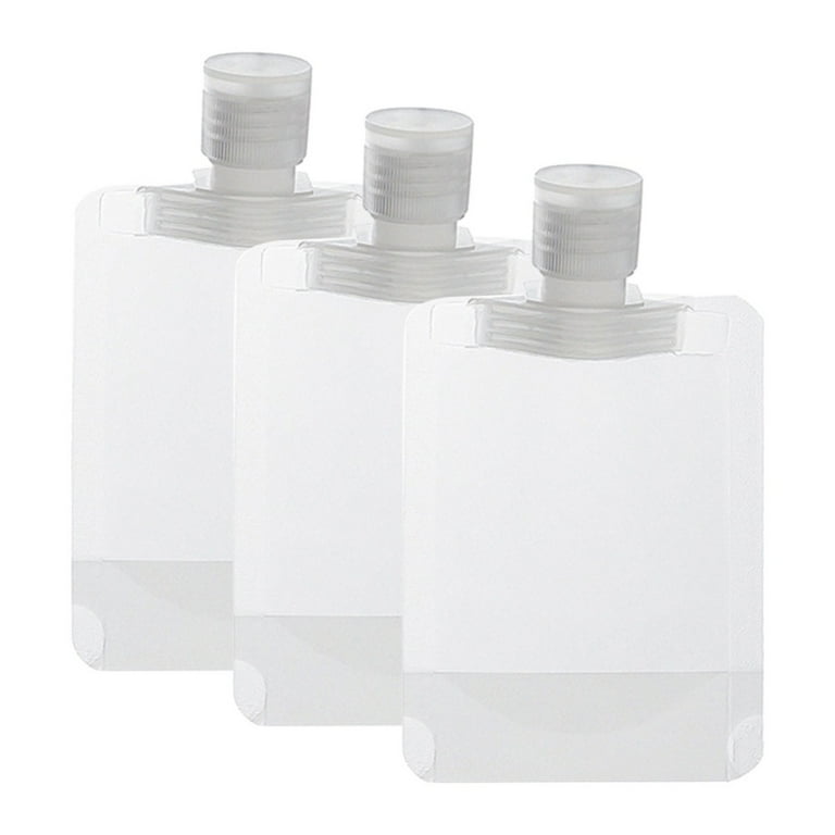 TSA-Compliant Durable Plastic Travel Bottles Set – 4 Squeezable Portable  Bottles in Clear Zippered Pouch for Shampoo, Lotion, Conditioner & More 