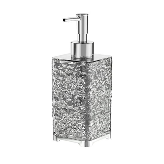 Refillable Foaming Hand Soap Dispenser Plastic 7 Inches Height Foam Pump Bottle White Soap Dispenser Bathroom for Liquid Soap Body Wash