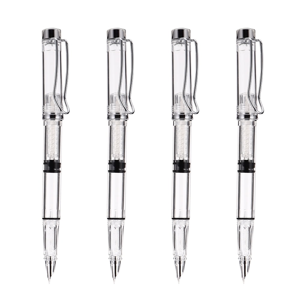 Refillable Fountain Pen Piston Pen Transparent Piston Filling Fountain