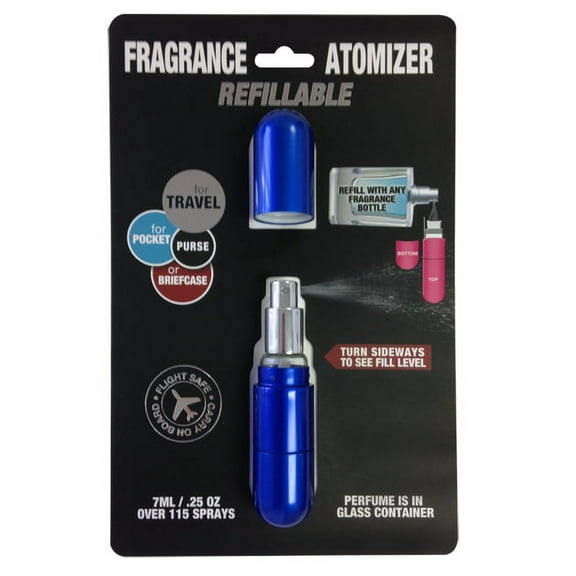 Refillable Fragrance Atomizer Delux, Glossy Cobalt Blue 7 ml