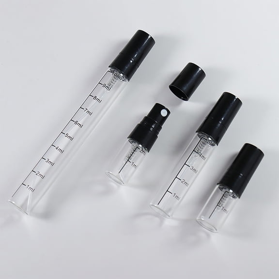 Refillable Perfume Mist Bottle with Fine Spray Nozzle Portable Glass Travel Vial for Fragrance
