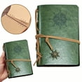 thumbnail image 1 of Refillable Leather Journal Notebook, Embossed Daily Planner with Blank Pages and Retro Pendants, Travel Diary for Writing and Gift, 1 of 9
